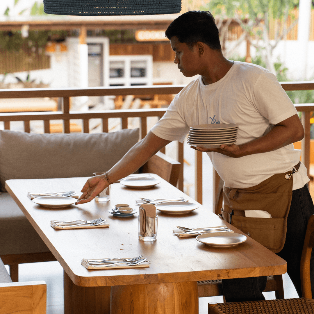 The Ants Pants — laying the table